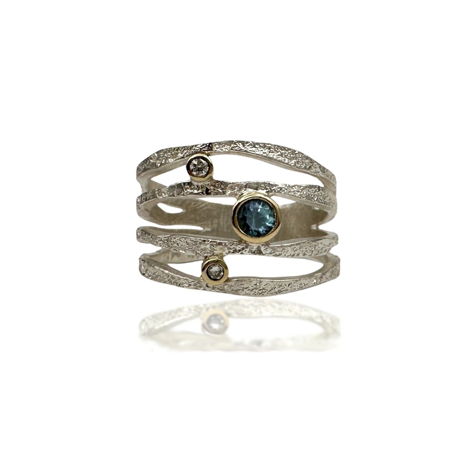 Alaria Ring - Montana Sapphire -Bright