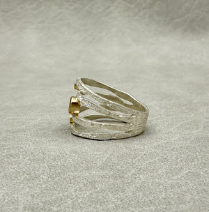 Alaria Ring - Montana Sapphire -Bright