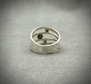 Alaria Ring - Montana Sapphire -Bright