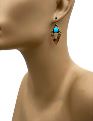 Bedrock Chevron Drops -  Turquoise