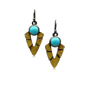 Bedrock Chevron Drops -  Turquoise