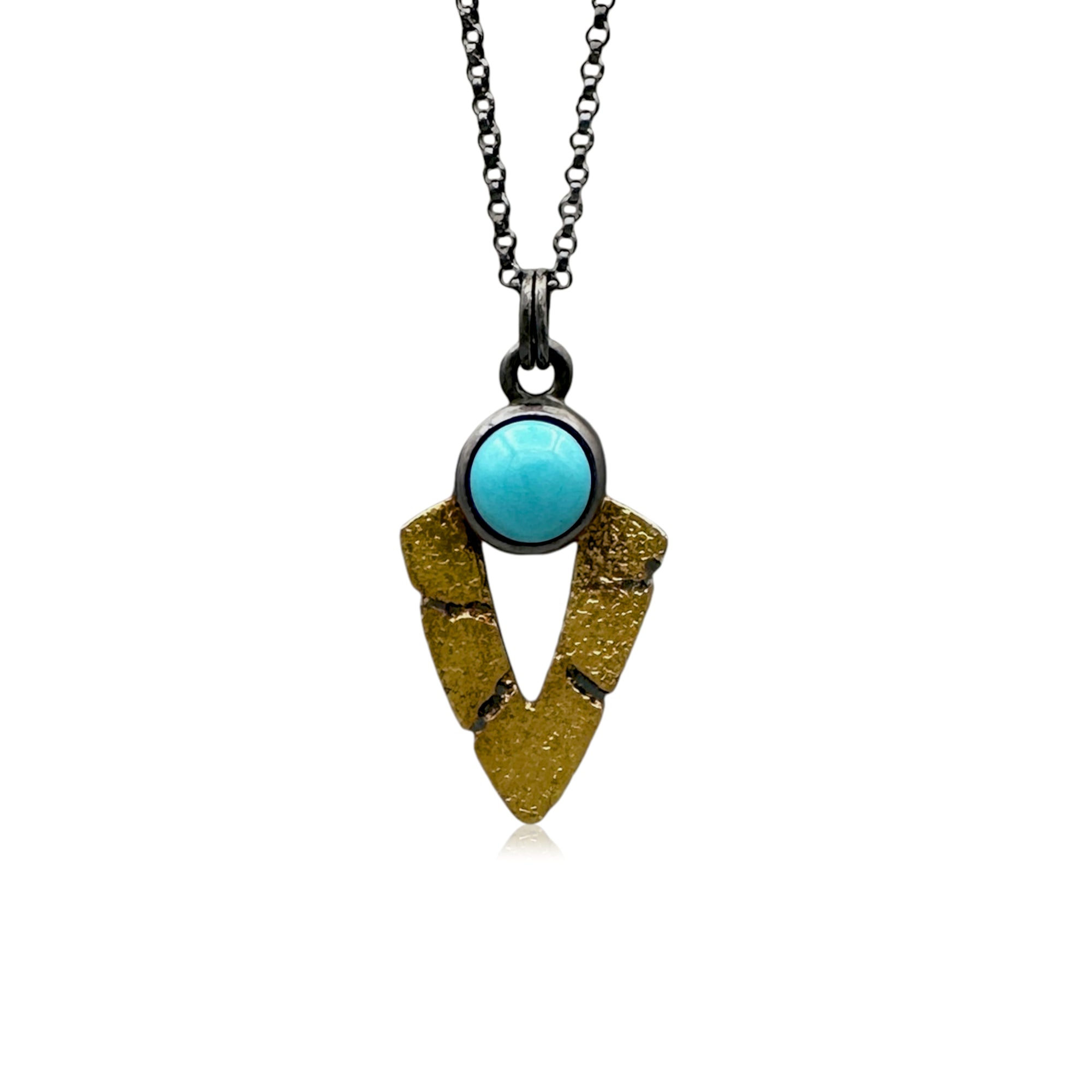 Bedrock Chevron Pendant - Turquoise
