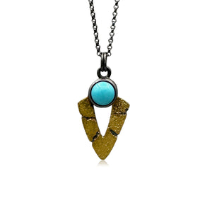 Bedrock Chevron Pendant - Turquoise