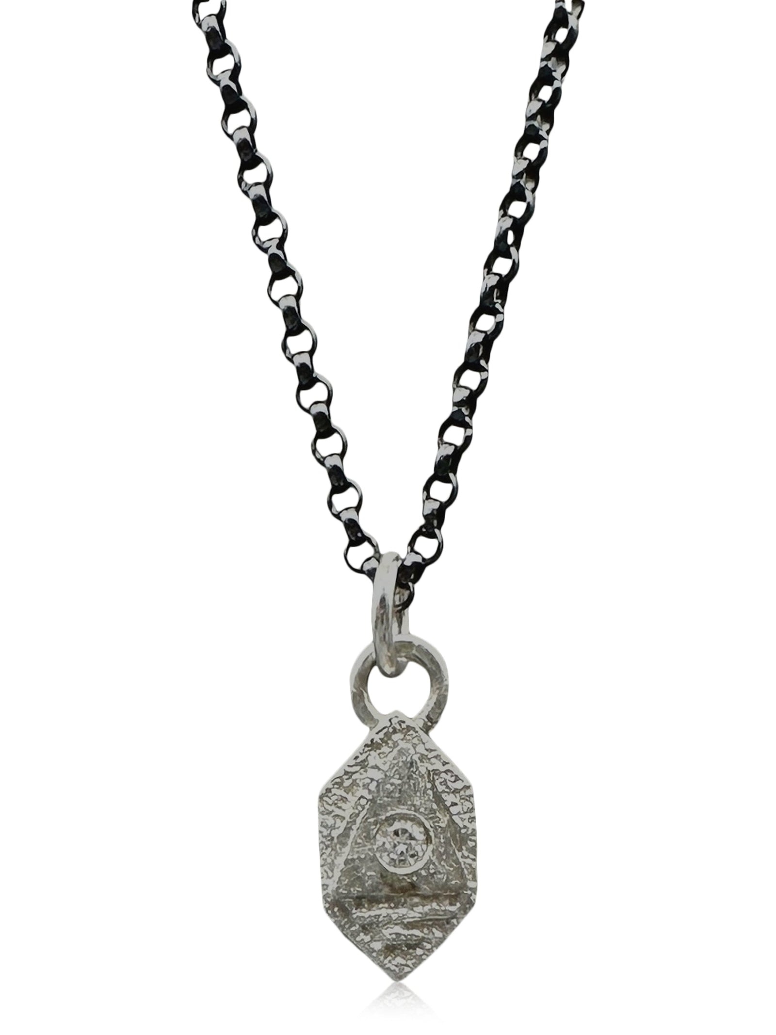 Tiny Atlantis Pendant - Silver  -Bright