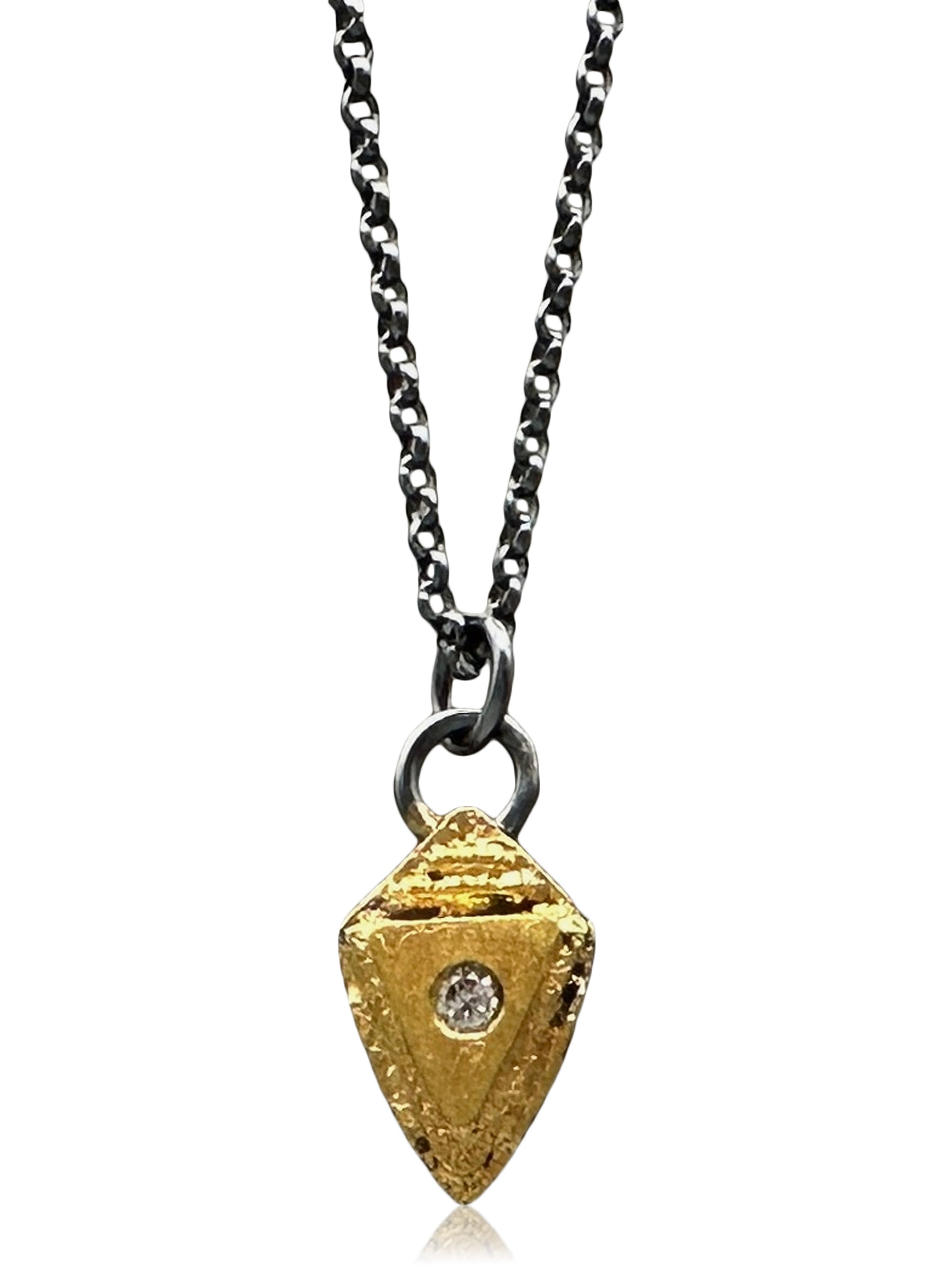 Atlantis Shield Pendant - Gold