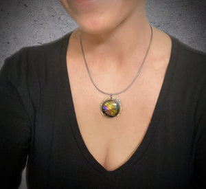 Labradorite Orbit Pendant