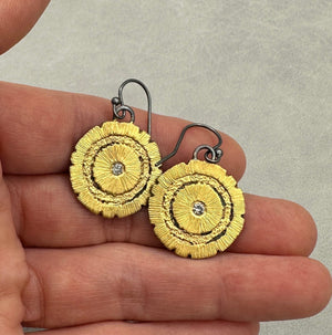 Large Redwood Earrings - Gold