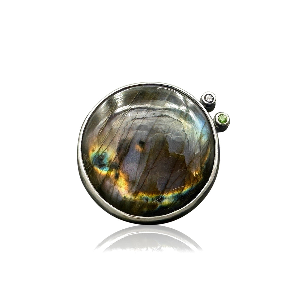 Large Labradorite Nebula Ring - jenny reeves