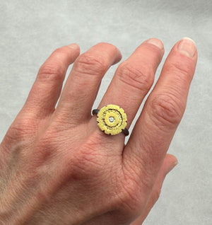 Small Redwood Ring  -Gold
