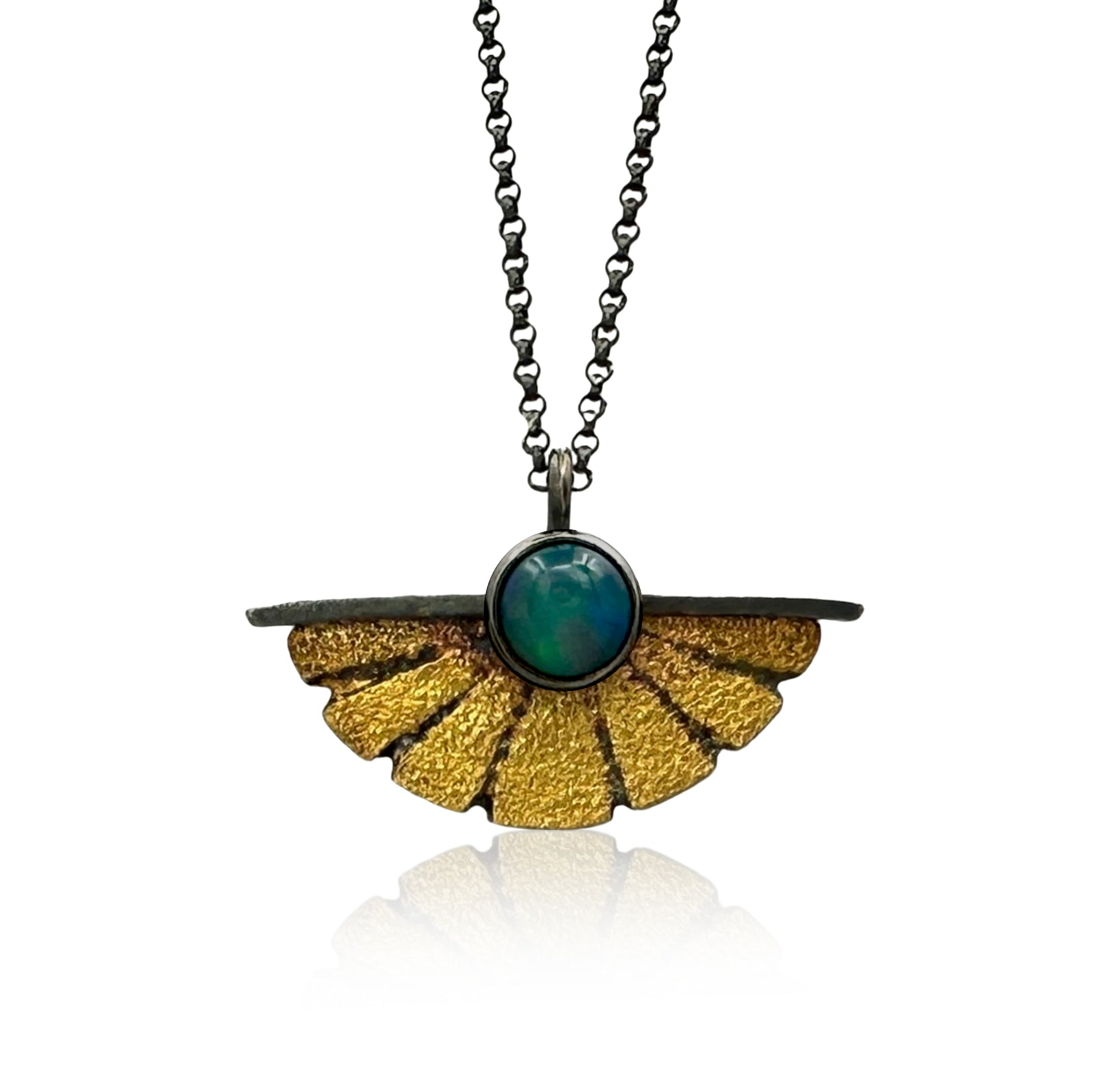 Sunburst Pendant - Large - Opal