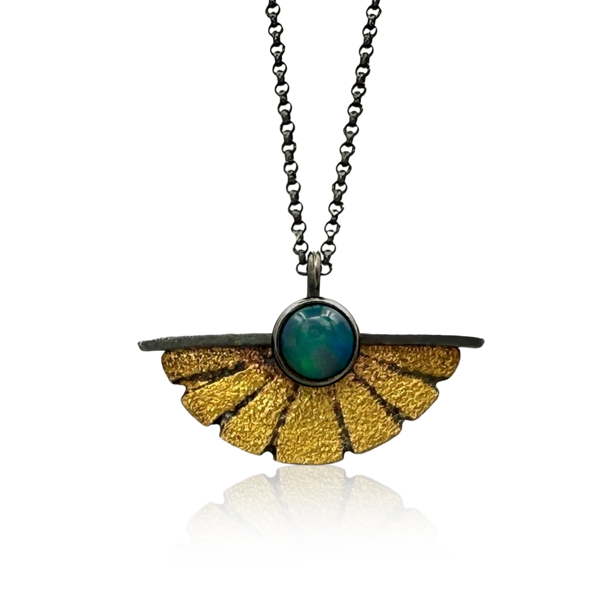 Sunburst Pendant - Large - Opal