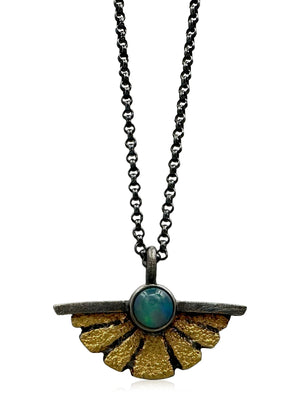 Sunburst Pendant - Small - Opal