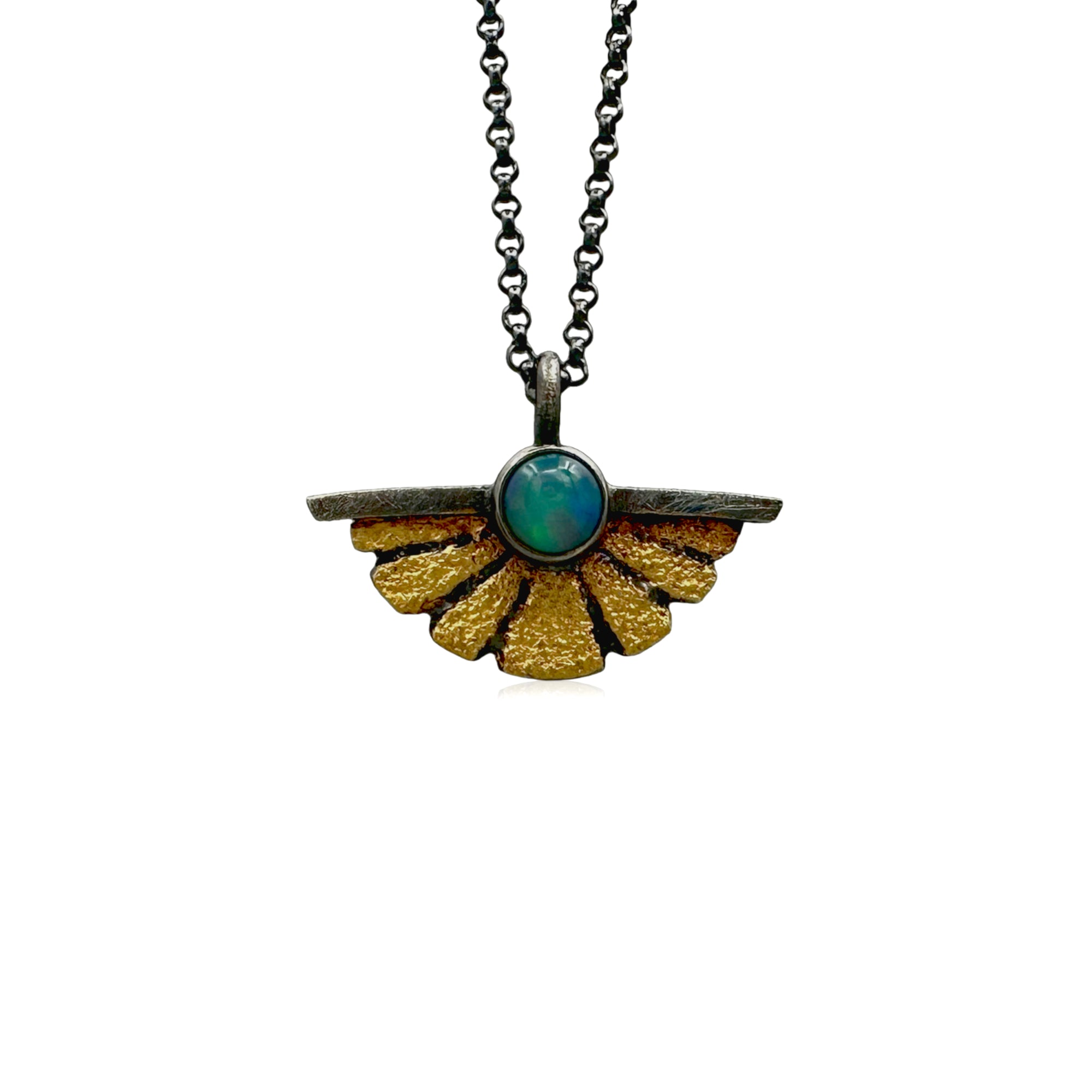 Sunburst Pendant - Small - Opal