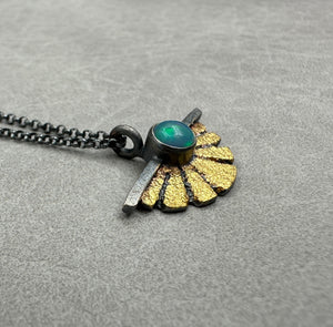 Sunburst Pendant - Small - Opal