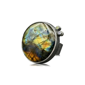 XL Labradorite Nebula Ring