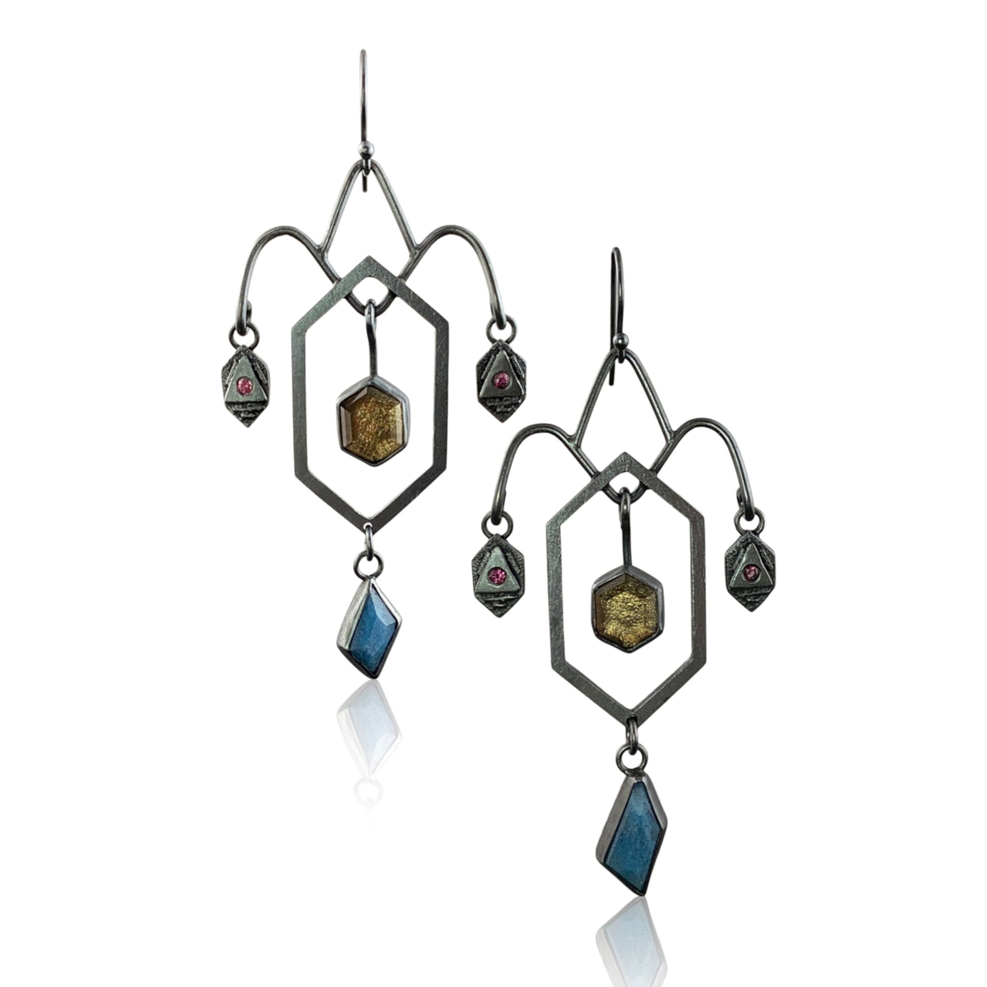 Smoky Quartz Chandelier Earrings