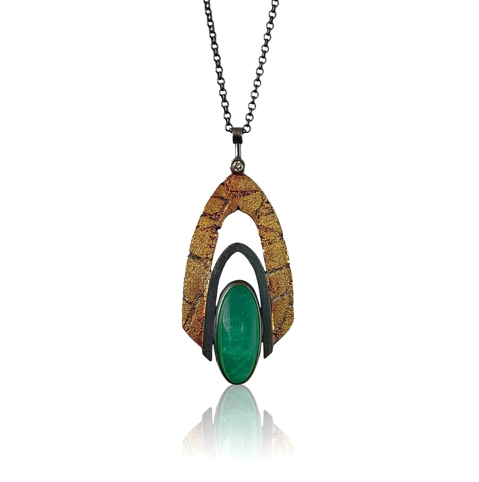 Chrysoprase Pinnacle Pendant