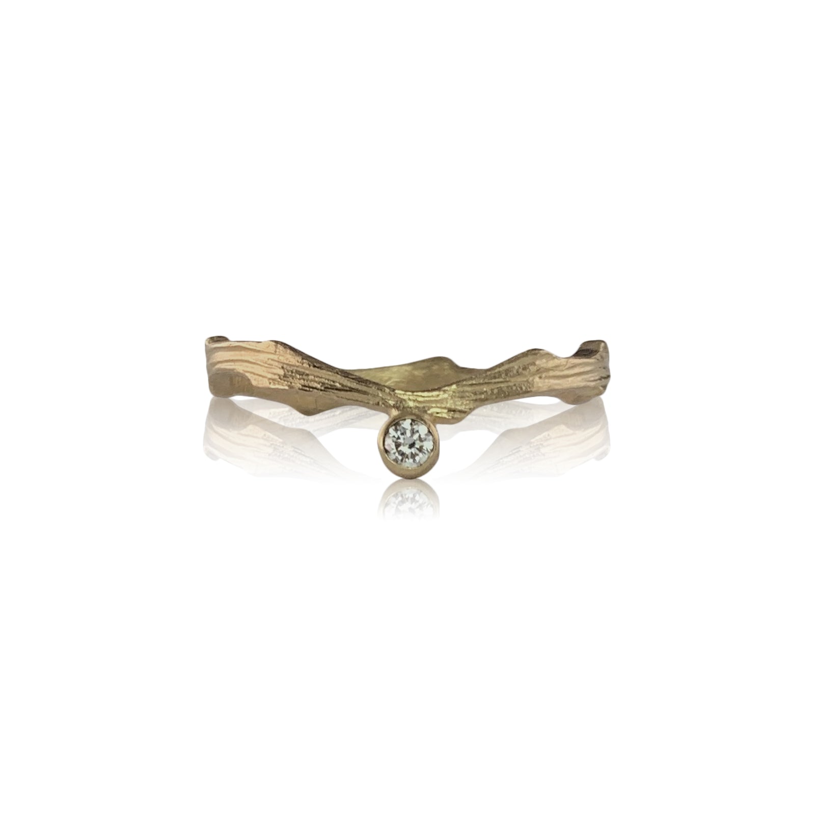 Cypress Contour Band and Diamond