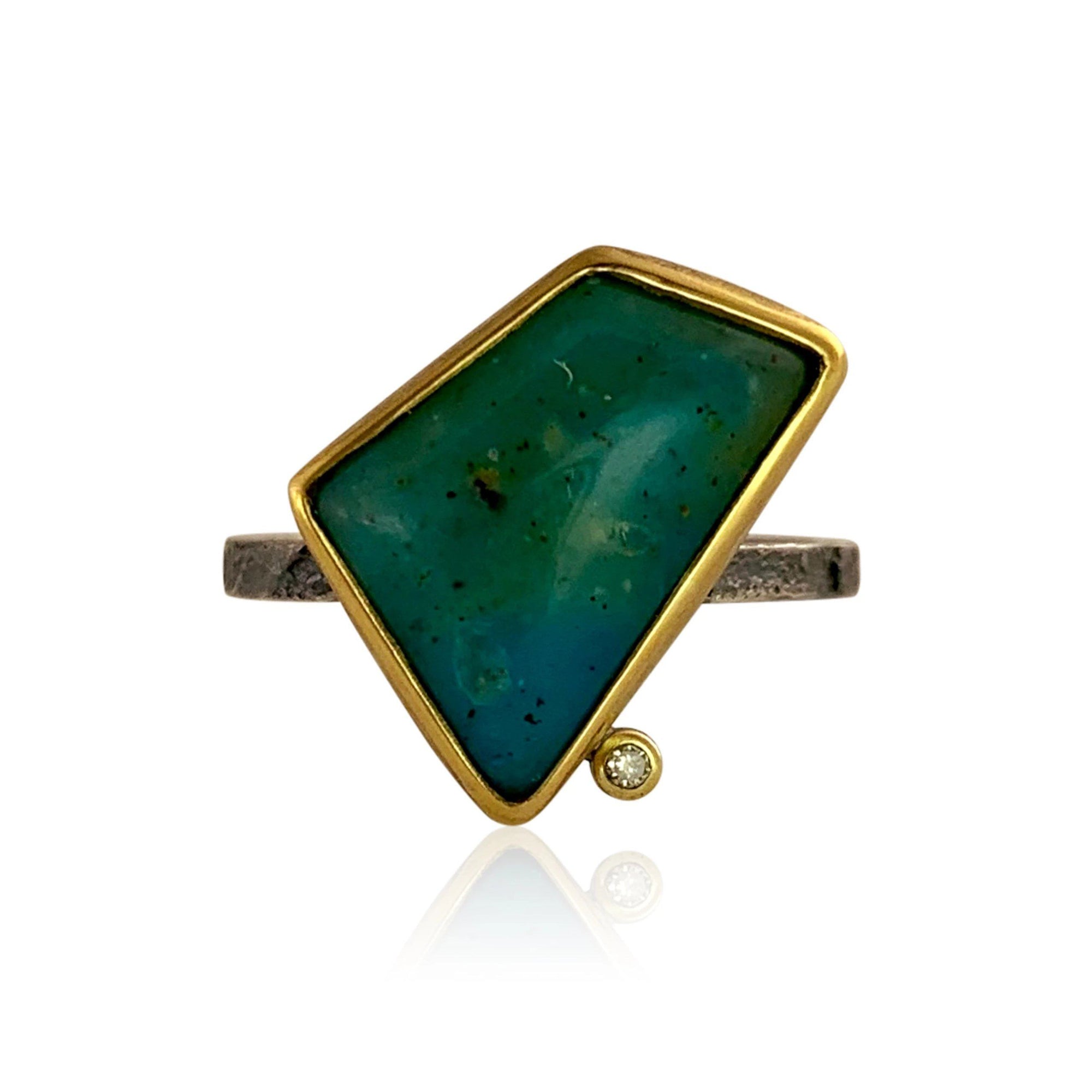 Geo Ring - Chrysocolla