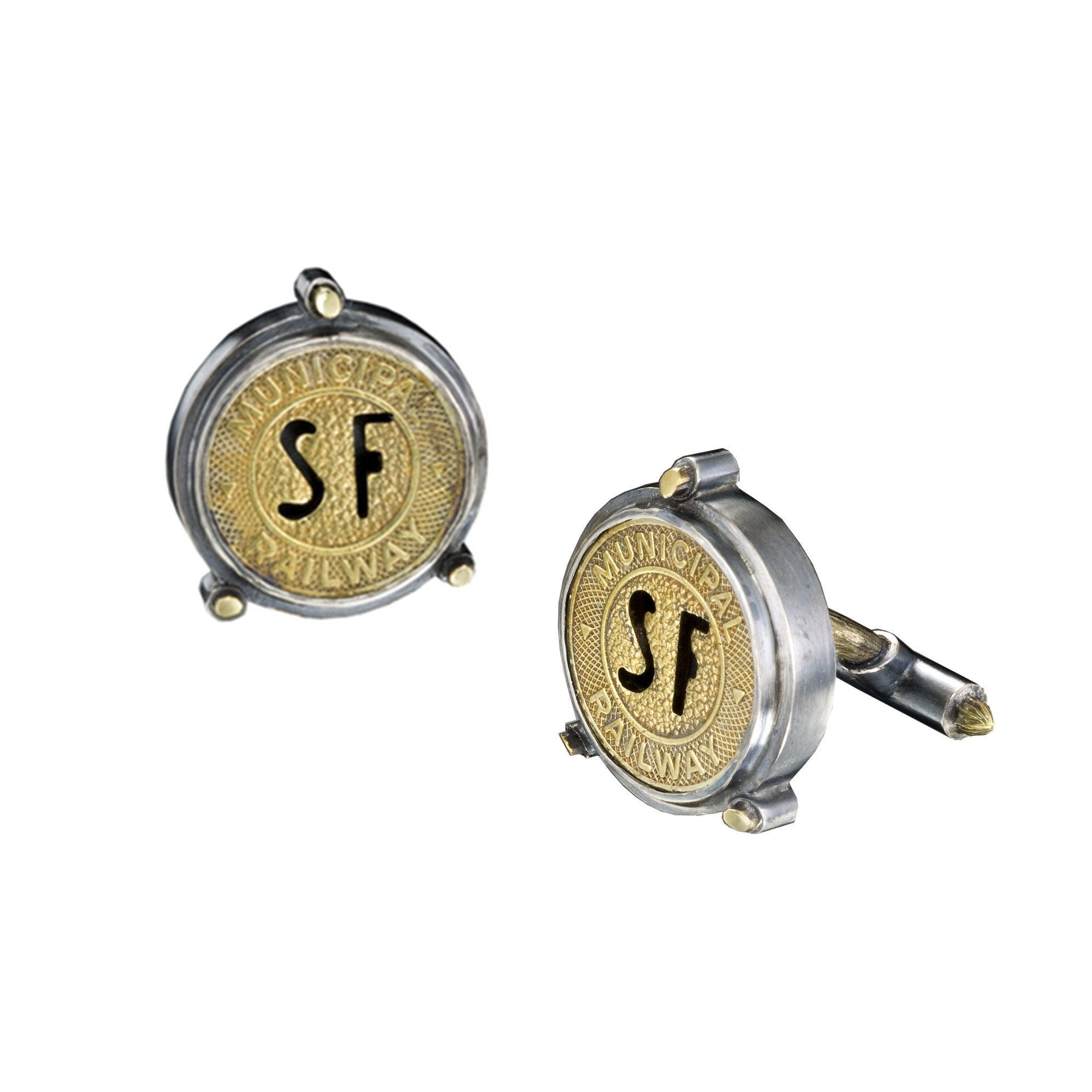 SF Muni token cufflinks