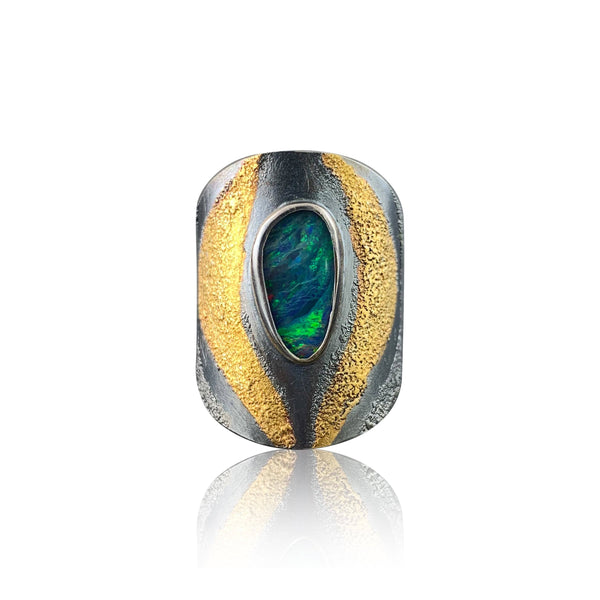 Opal Galaxy Ring