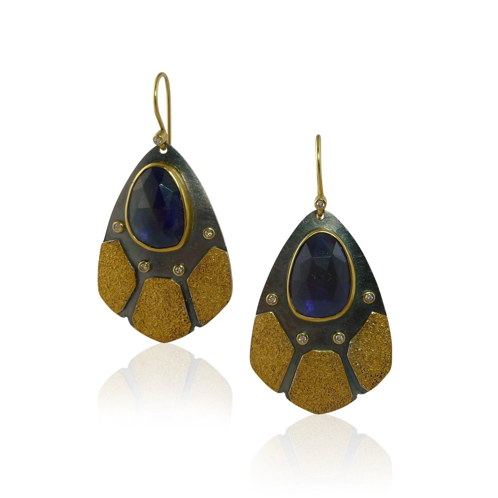 Iolite Wing Earring #2