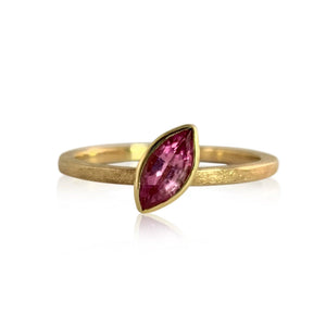 Pink Sapphire Marquise Stacker