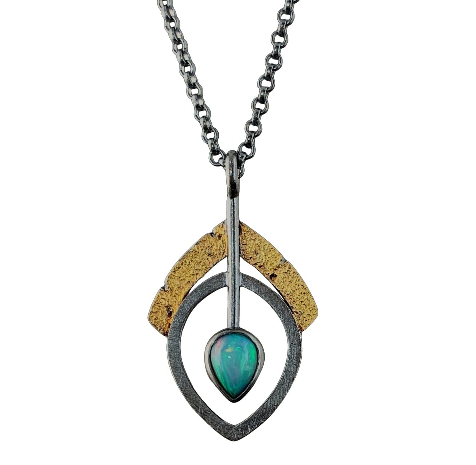 Pinnacle Leaf Pendant - Opal