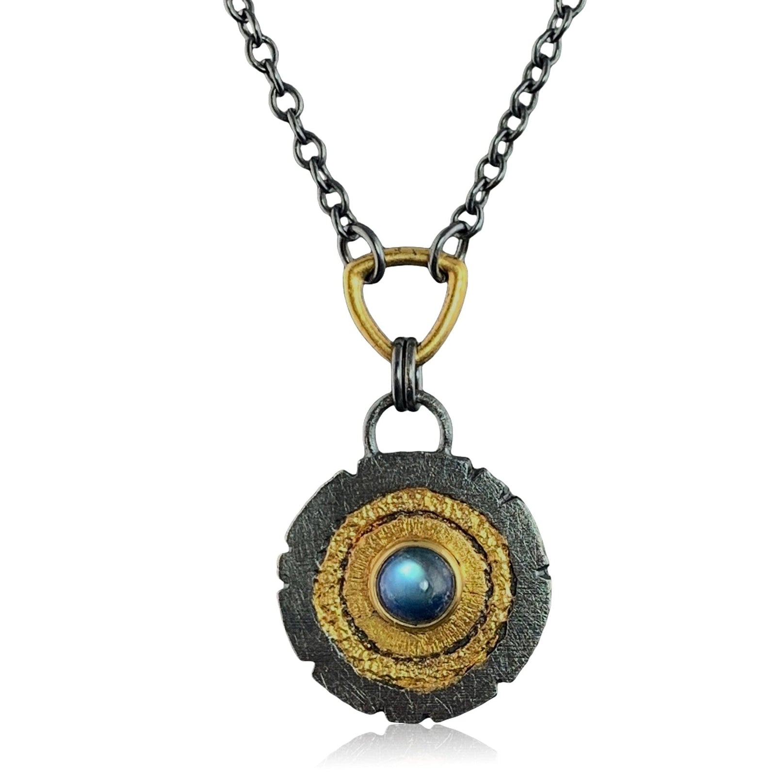 Redwood Slice Pendant - Large - Moonstone