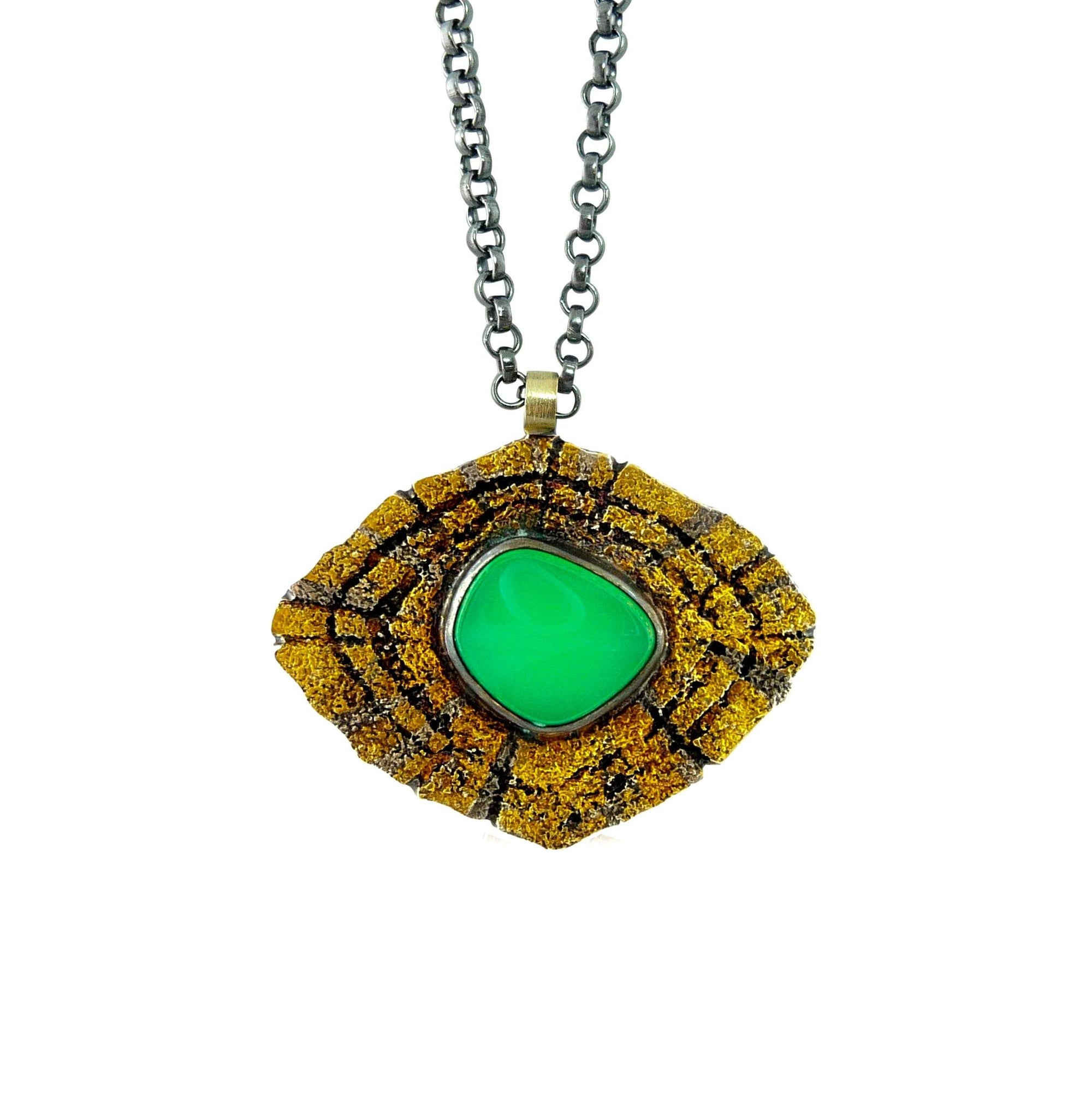 Redwood Pendant  - Chrysoprase