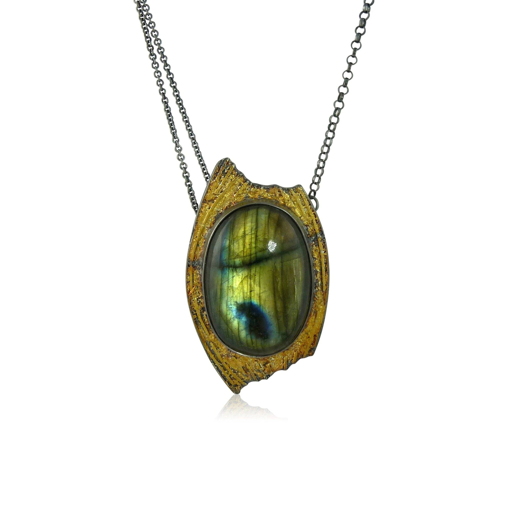 Sequoia Pendant with Labradorite