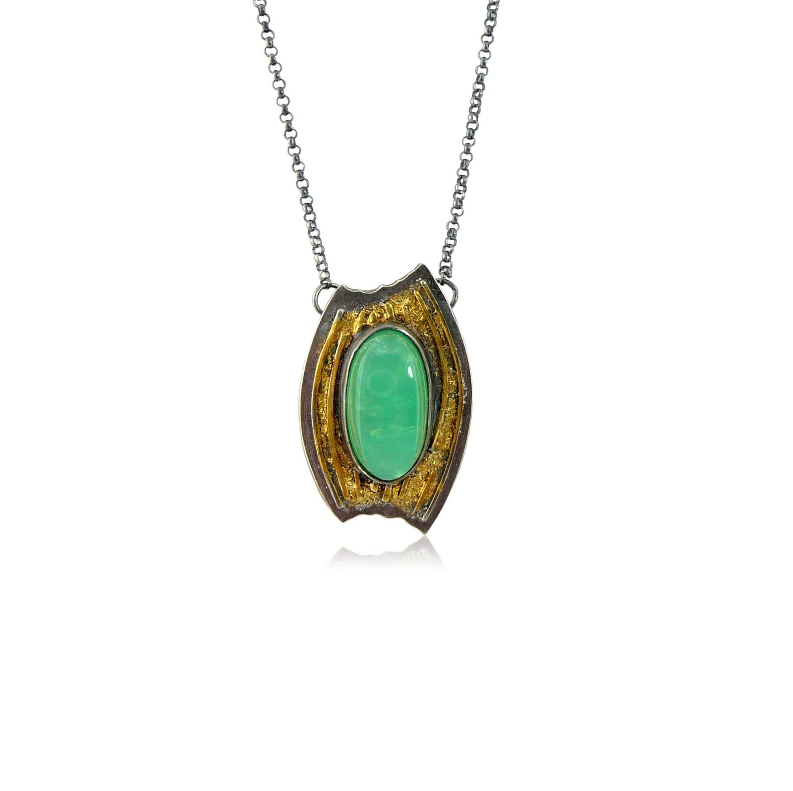 Sequoia Necklace with Chrysoprase